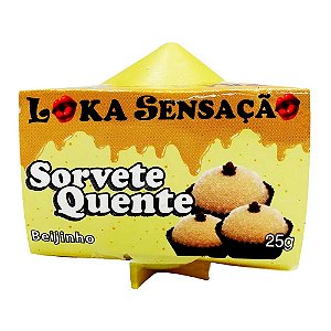 Vela Sorvete Quente 25g Loka Sensação - Beijinho