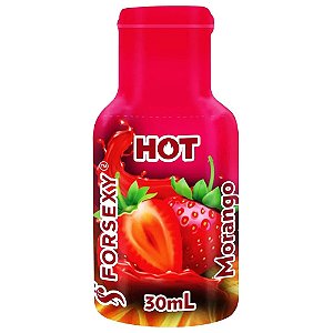 Gel Hot Beijável 30ml For Sexy - Morango
