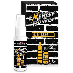 Gel Vibrador Energy Power Vodka Com Energético 15gr Hot Flowers
