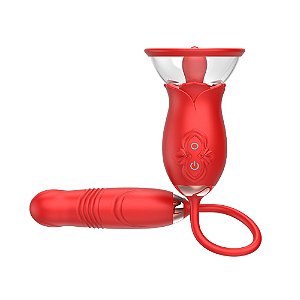 Vibrador Duplo Estímulo Com Sucção E Língua Vipmix