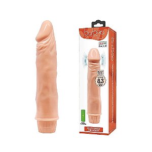 Prótese Realístico Com Vibro Em Silicone 21,5 X 4,0 Cm Sexy Import