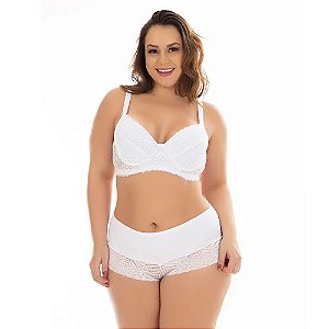 Conjunto Plus Size Joseli Patitex - Branco