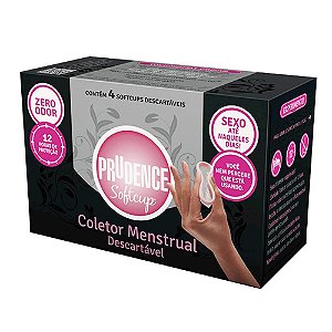 Softcup Coletor Menstrual Descartável Com 4 Unidades Prudence