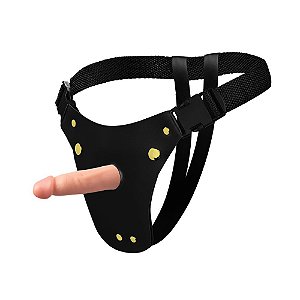 Cinta Strap-on Ativa Com Prótese Realística - Bege