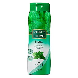 Sabonete Líquido íntimo Feminino 210ml Apinil Cosméticos - Menta