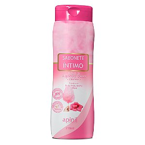 Sabonete Líquido íntimo Feminino 210ml Apinil Cosméticos - Algodão Doce