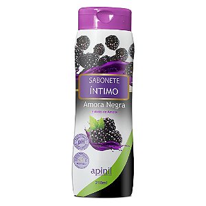 Sabonete Líquido íntimo Feminino 210ml Apinil Cosméticos - Amora Negra