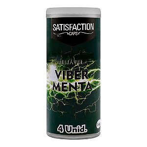 Bolinha Viber Iesball Beijável 4 Un Satisfaction Caps - Menta