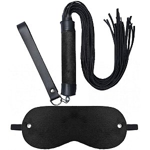 Kit Venda Com Chicote 24 Tiras Em Pelúcia Dominatrixxx
