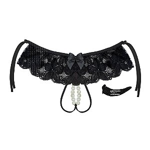 Calcinha Mega Tailandesa Com Estimulador De Clítoris La Pimienta - Preto