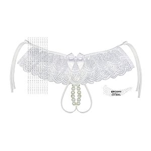Calcinha Mega Tailandesa Com Estimulador De Clítoris La Pimienta - Branco