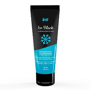 Lubrificante íntimo Beijável Com Efeito Gelado 50 Ml Ice Black Intt