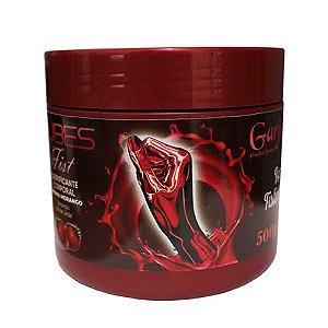 Lubes Fist 500g Aromático Lubrificante Corporal Extra Deslizante Garji - Morango