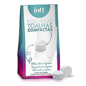 Toalhas Compactas Com 10 Unidades Intt