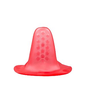 Capa De Língua Em Silicone Com Textura Estimulante Pau Brasil - Vermelho