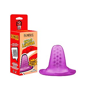 Capa De Língua Em Silicone Com Textura Estimulante Pau Brasil - Roxo