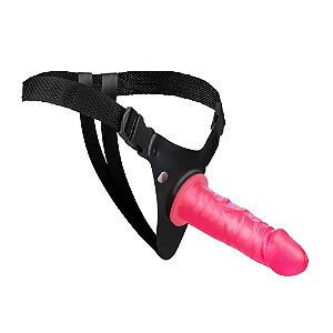 Kit Cinta Com Prótese De 15x4cm Vertebrada Na Cor Vermelha Pau Brasil