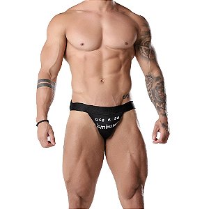 Cueca Jockstrap Fetiche Com Frase Moda Apimentada - Frase Use E Se Lambuse