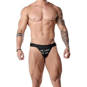Cueca Jockstrap Fetiche Com Frase Moda Apimentada - Frase Na Cara Do Gol
