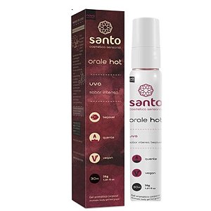 Orale Hot Gel Aromatizante 30ml Santo - Uva