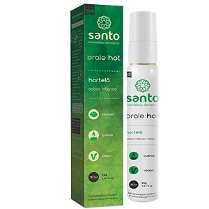 Orale Hot Gel Aromatizante 30ml Santo - Hortelã