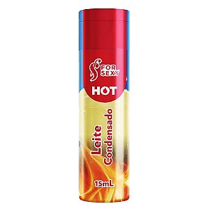Gel Hot Beijável Para Massagem 15ml For Sexy - Leite Condensado