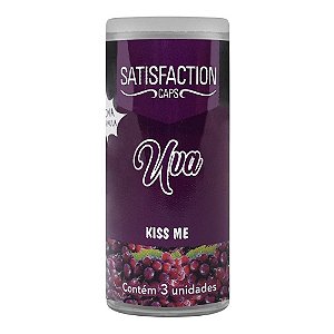 Bolinhas Beijáveis Kiss Me Satisfaction Caps - Uva