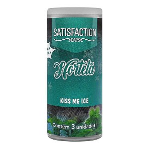 Bolinhas Beijáveis Kiss Me Ice Satisfaction Caps - Hortelã