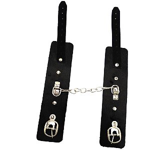 Algema Bracelete Pelúcia Dominatrixxx - Preto