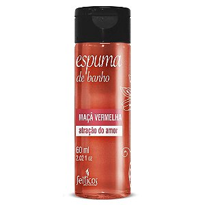 Espuma De Banho Aromática 60ml Feitiços - Maçã Vermelha