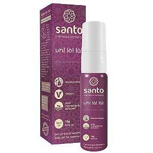 Uh Lá Lá Gel Excitante Feminino 15g Santo