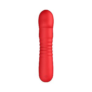 Vibrador De Ponto G Com Vai E Vem Sexy Import - Vermelho