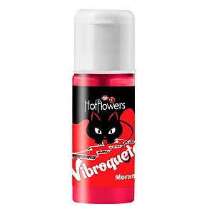 Vibroquete Gel Vibrante 12gr Hot Flowers - Morango