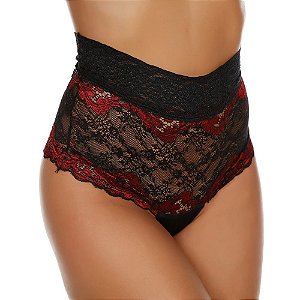 Tanga Blogueira Sexy Pimenta Sexy - Preto Com Vermelho