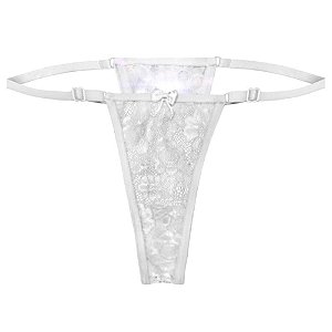 Tanga Led Pisca Pisca Com Lacinho Diversão Ao Cubo - Branco