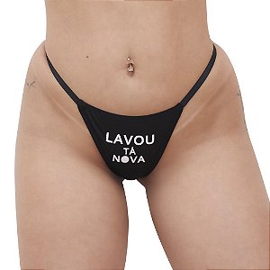 Calcinhas Personalizadas Com Frases Picantes Moda Apimentada - Lavou Tá Nova