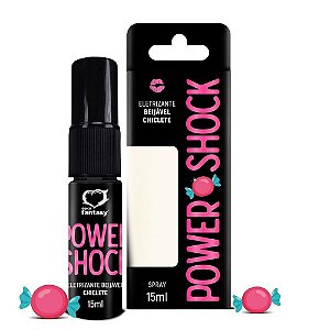 Spray Power Shock Gel Eletrizante Aromático 15ml Sexy Fantasy - Chiclete