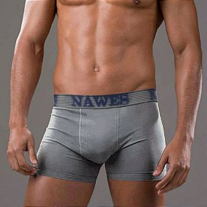 Cueca Boxer Adulto Em Cotton Nawes - Cinza
