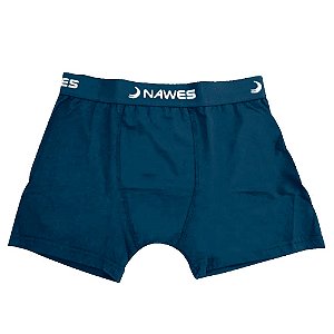 Cueca Boxer Adulto Em Microfibra Nawes - Azul Petróleo