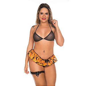 Kit Mini Fantasia Bruxinha Pimenta Sexy