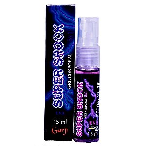 Super Shock Excitante Elétrico Spray Unissex 15ml Garji - Uva