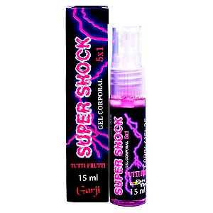 Super Shock Excitante Elétrico Spray Unissex 15ml Garji - Tutti Frutti
