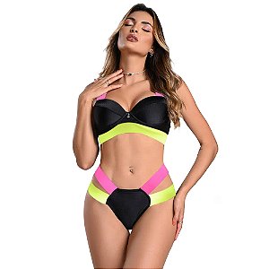 Conjunto Biquini Estrela Com Bojo Moda Apimentada