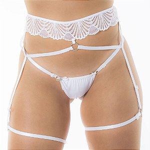 Cinta Liga Fashion Pimenta Sexy - Branco
