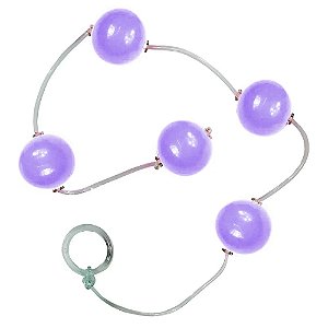 Bolinha Tailandesa G Em Acrílico Com Corda Em Silicone êxtase - Lilas