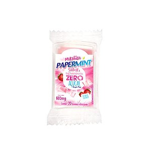 Lâminas Papermint Refrescantes 20 Unidades Danilla - Morango