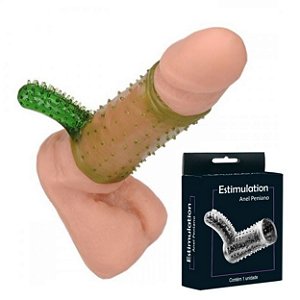 Meia Capa Peniana Com Extimulador K-gel - Verde
