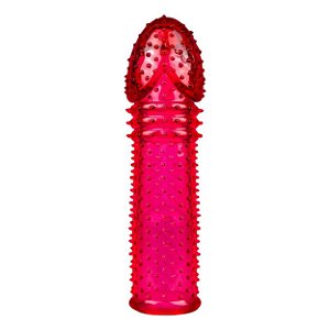 Capa Peniana Expansora Colors 14cm La Pimienta Sex Shop - Vermelho