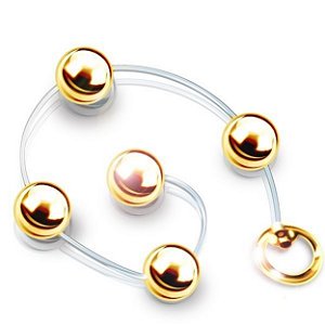 Bolinha Tailandesa Metal Colors Hard - Dourado
