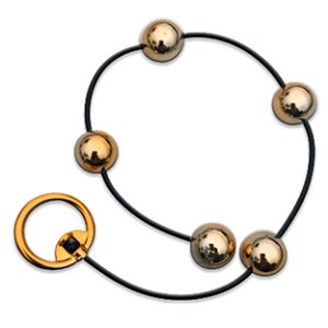 Bolinha Tailandesa Em Abs P Metalizada Linha Less Hard - Dourado